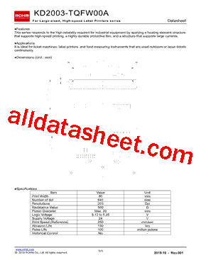 KD2003-TQFW00A型号图片
