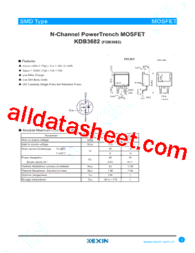 KDB3682型号图片