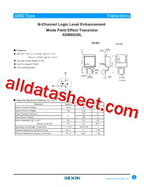 KDB6030L型号图片