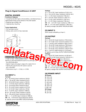 KDIS-A1A1-R型号图片