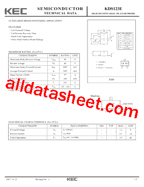 KDS123E型号图片