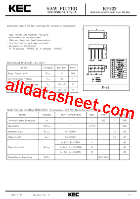 KF422S型号图片