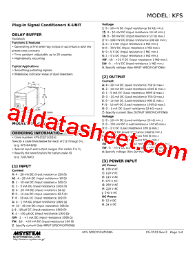 KFS-01-D/Q型号图片