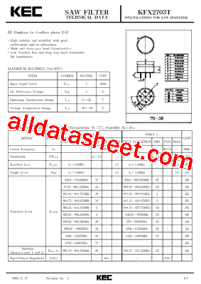 KFX2703T型号图片