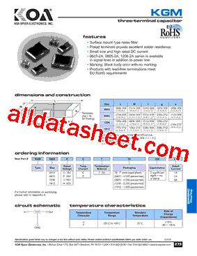 KGM0603C型号图片