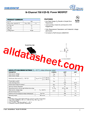 KHB3D0N70F型号图片