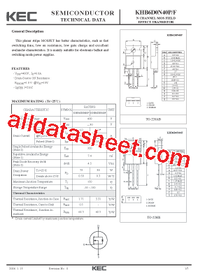 KHB6D0N40F型号图片