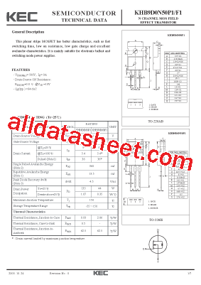 KHB9D0N50P1型号图片