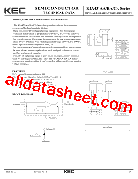 KIA431CA型号图片