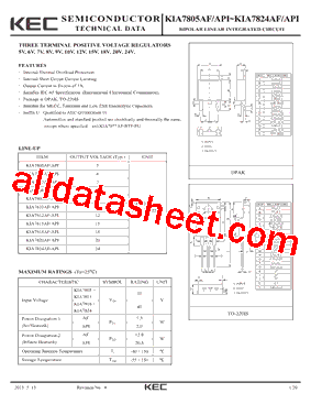 KIA7824API型号图片