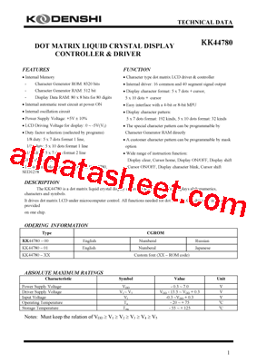 KK44780型号图片