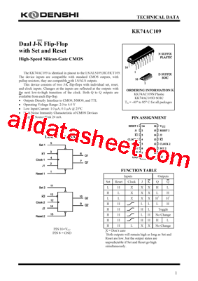 KK74AC109D型号图片