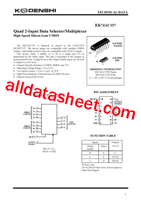 KK74AC157型号图片