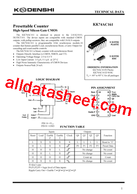 KK74AC161N型号图片