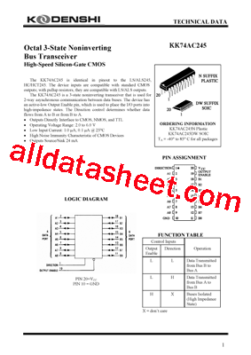 KK74AC245DW型号图片