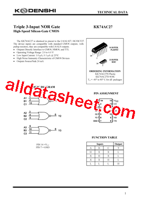 KK74AC27型号图片