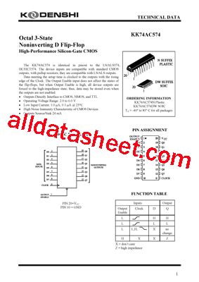 KK74AC574DW型号图片
