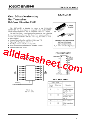 KK74AC623DW型号图片