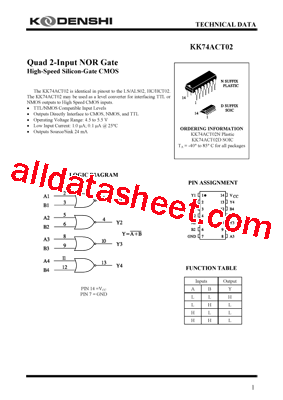 KK74ACT02型号图片