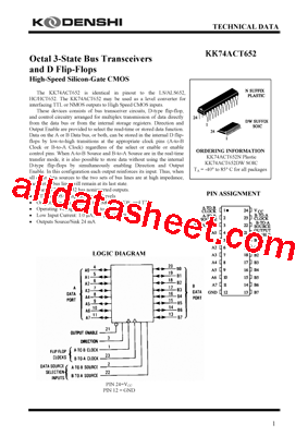 KK74ACT652N型号图片