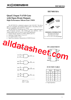 KK74HC03AN型号图片