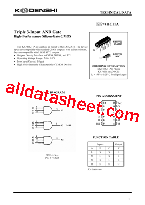 KK74HC11A型号图片