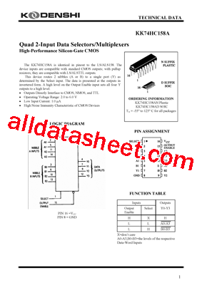 KK74HC158AD型号图片
