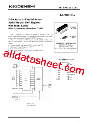 KK74HC597A型号图片