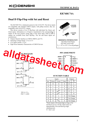 KK74HC74AD型号图片