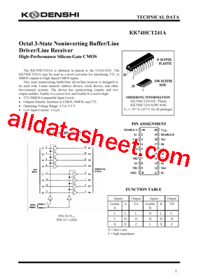 KK74HCT241AN型号图片