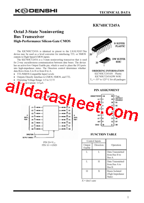 KK74HCT245A型号图片