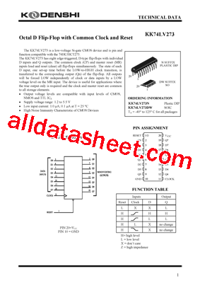 KK74LV273型号图片