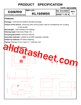 KL195W05型号图片