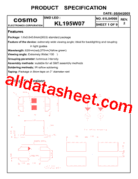 KL195W07型号图片