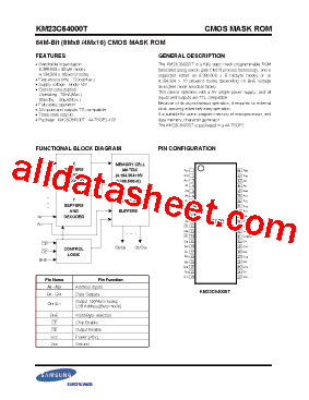 KM23C64000T型号图片