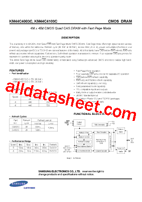 KM44C4003CS-6型号图片