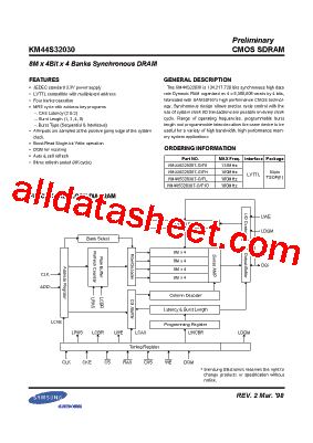 KM44S32030型号图片