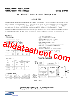 KM44V4000C型号图片