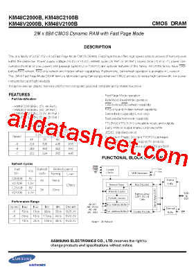 KM48C2000B型号图片