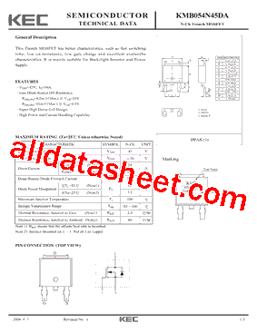 KMB054N45DA型号图片