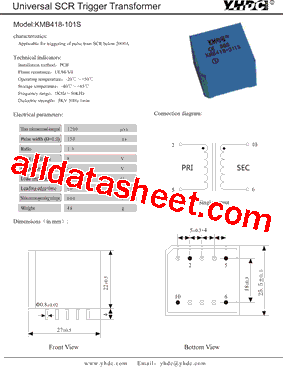 KMB418-101S型号图片