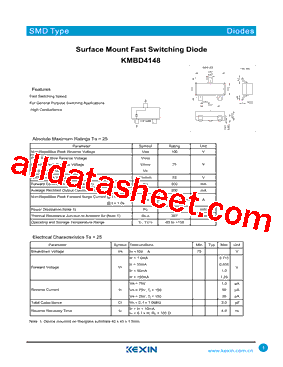 KMBD4148型号图片