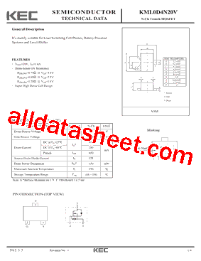 KML0D4N20V型号图片