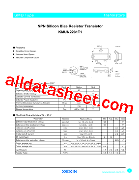 KMUN2231T1型号图片