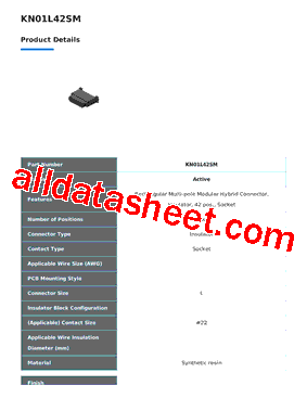 KN01L42SM型号图片