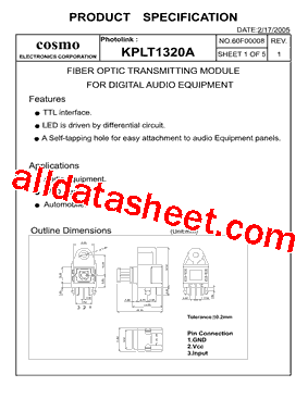 KPLT1320A0X型号图片