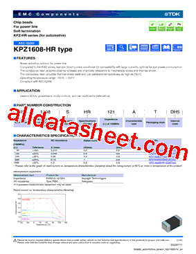 KPZ1608SHR221ATD25型号图片