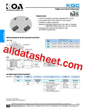 KQC0402TTER10G型号图片