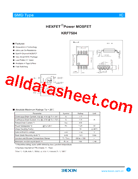 KRF7504型号图片