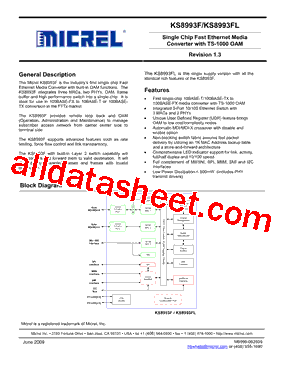 KS8993FL型号图片